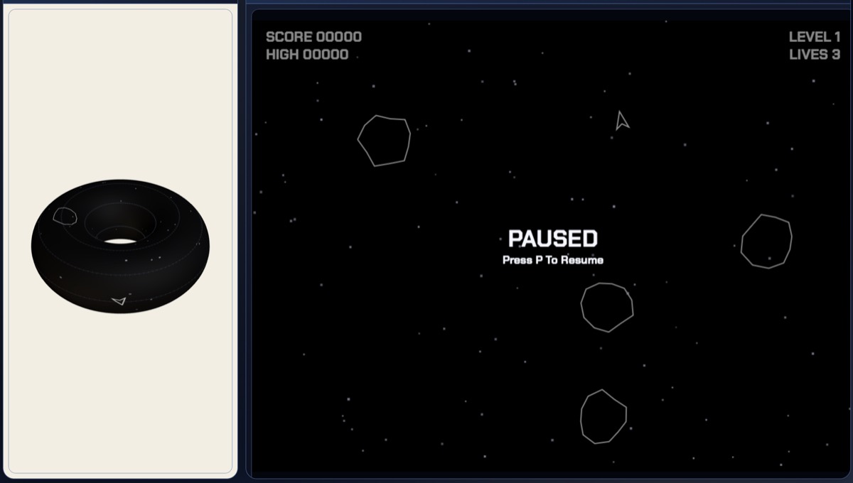 TorusAsteroids app screenshot